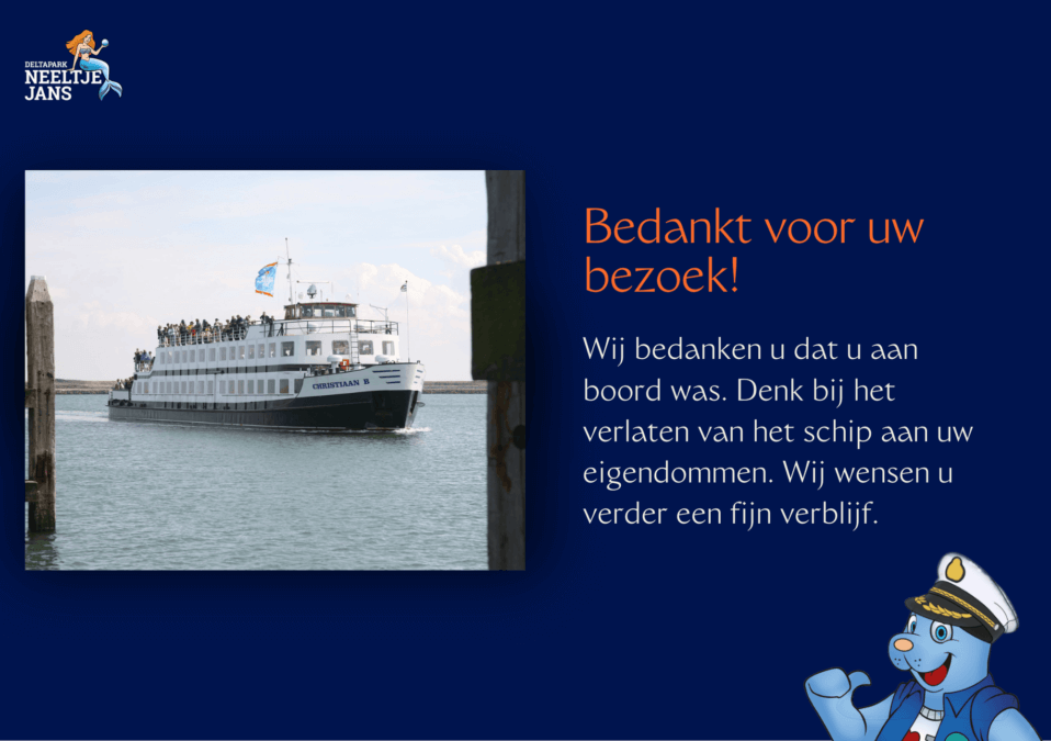Bedankt voor uw bezoek